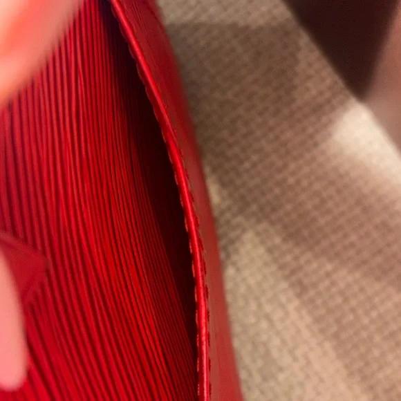 Louis Vuitton Castillian Red Epi speedy 25 rare excellent condition vintage - Picture 12 of 13